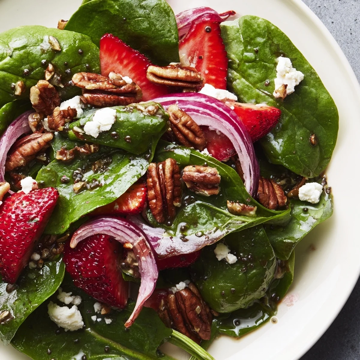 Strawberry Spinach Poppy Seed