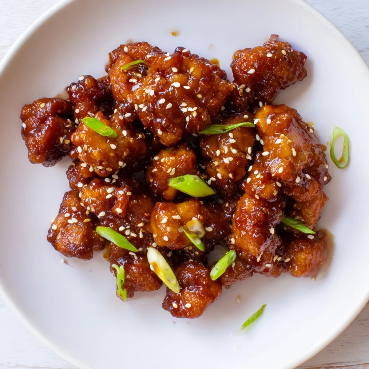 Crock Pot Huli Huli chicken glazed with shiny pineapple soy sauce over steamed white rice