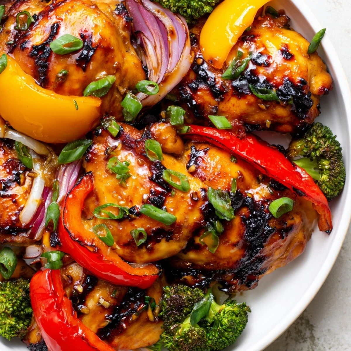 Vibrant quick weeknight meal served over fluffy rice with fresh herb garnish