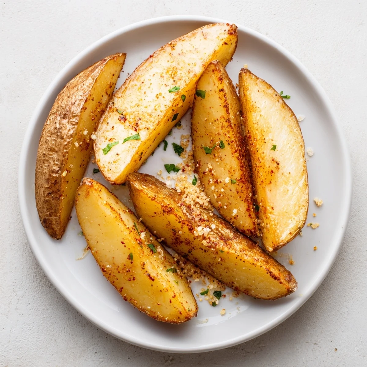 Handheld Potato Wedges dipped in creamy aioli, smoky paprika and garlic aroma